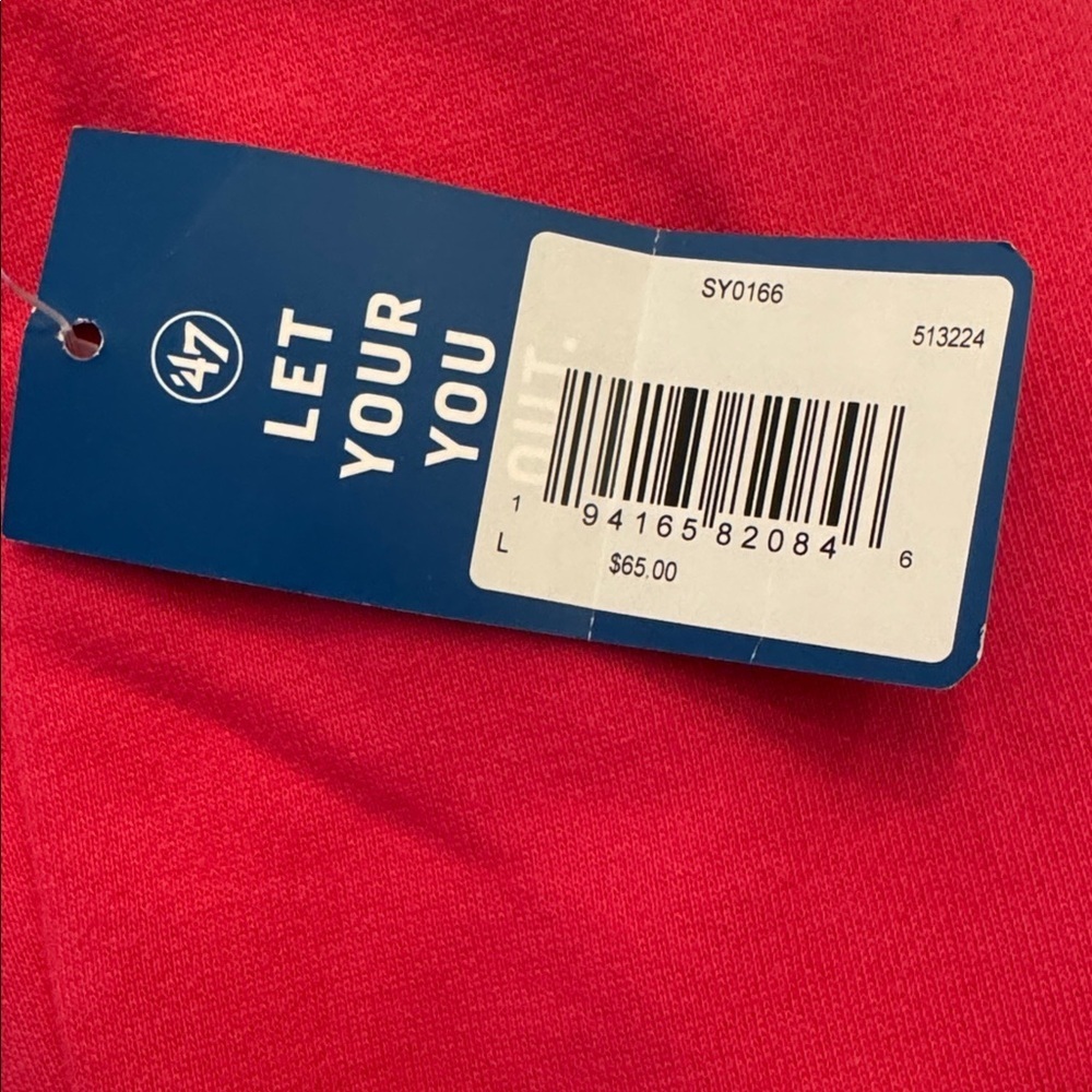NEW! 47 Brand Girls’ Red Sox Hoodie, sz L - Picture 3 of 7